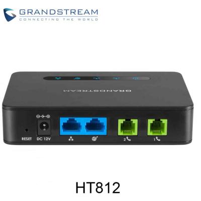 China VoIP Gateway Grandstream IP PBX HT812 Adapter Wireless SIP IP PBX HT812 for sale