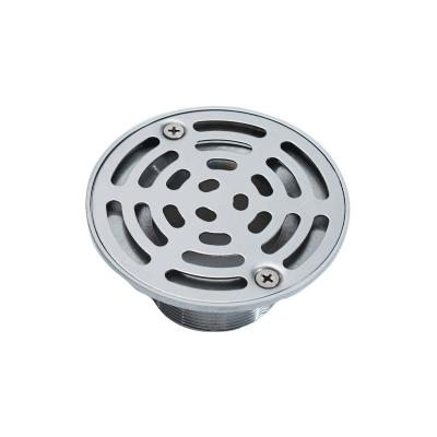 China Traditional Round Brass Bathroom Shower Floor Drain CP Chrome Plated Bath Shower Floor Drains for sale