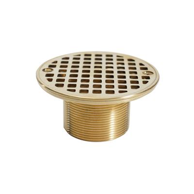 China Traditional Custom High Quality Clean Outlet Round CP Shower Floor Water Drain Bathroom Kitchen Brass Drainer for sale