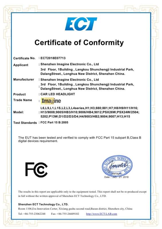 FCC - Shenzhen Imagine Electronic Co.,Ltd