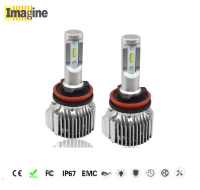 China LED car headlight bulbs, Brightest H11 Led Headlight Bulbs 11-30V DC In - Built Drive With No Interference for sale