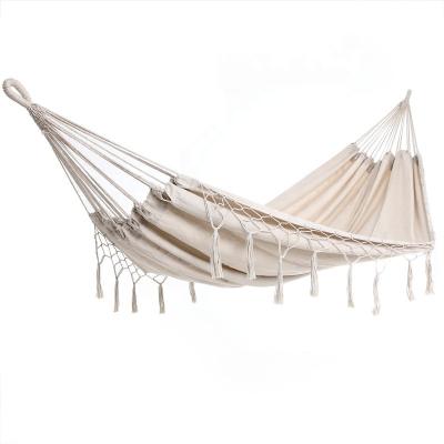 China Modern Outdoor Cotton Double Camping Hammock for sale