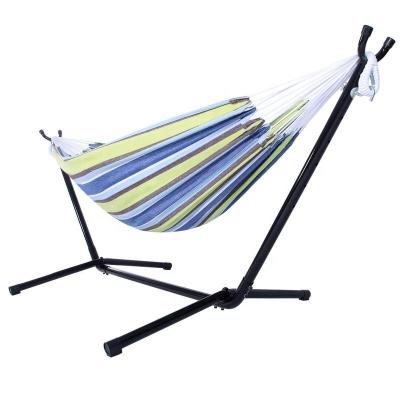 China Outdoor Furniture Fashion Double And Single Portable Parachute Camping Lightweight Hammock With Hammok Tree Straps Set for sale