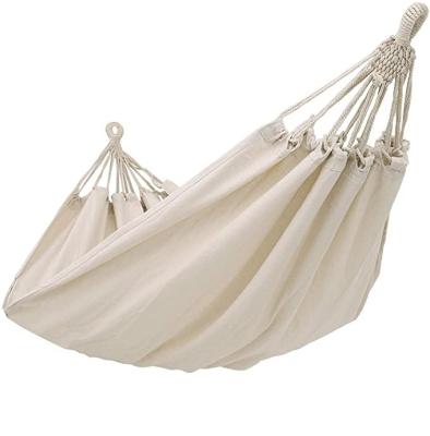 China Modern Cotton Hammock Double Hammock Canvase Swing Soft Comfortable Fabric for sale