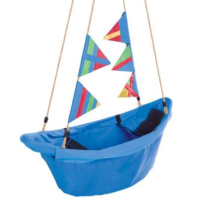 China Modern Kids Patio Canoe Boat Swing, Mat Platform Regatta Swing For Kids for sale