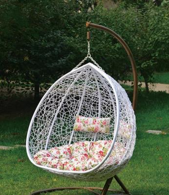 China Leisure Styles Double Armless Wicker Hanging Chair for sale