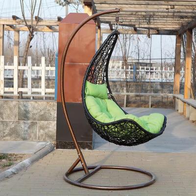 China Strong single wicker hanging chair for sale