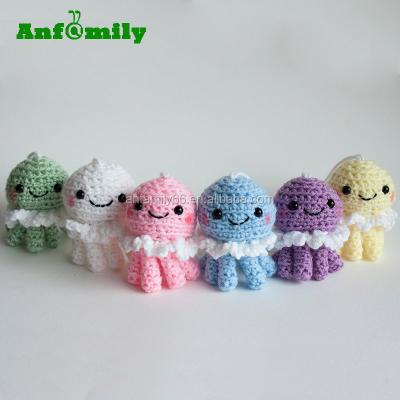 China Plush Crochet Jellyfish Pastel Doll for sale