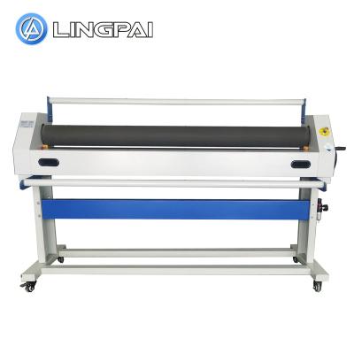 China Lingpai LP1600-D2 1.6m manual cold and hot laminator LP1700-D2 for sale