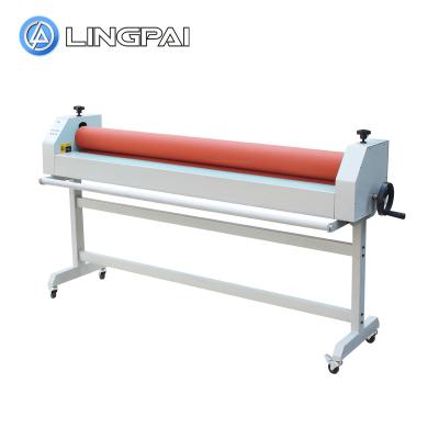 China 1.6m single side cold laminator with TS1600 hand crank for sale