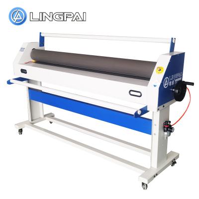 China Lingpai LP1600-D1 Pneumatic Metal Roll To Roll Manual Cold Laminating Machine for sale