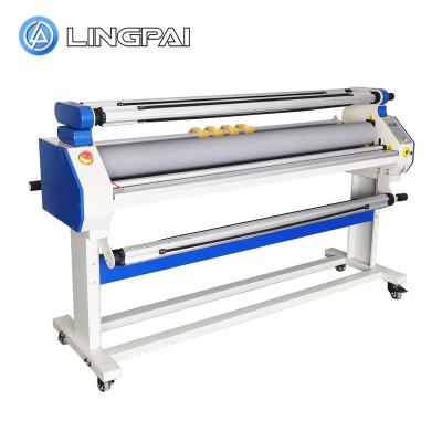 China Lingpai 1620mm automatic single sided hot wide roll laminatimg machine with cutter LP1700-T1 for sale