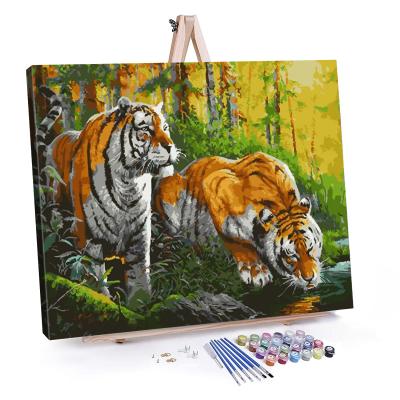 China Morden Modern Design Animal Paint By Number Kit For Adult Wall Art DIY Custom Paint By Numbers for sale