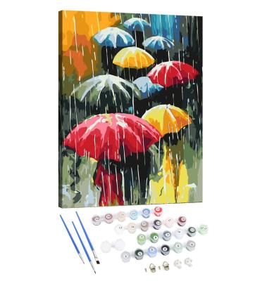 China Europe China Factory Painting By Numbers Kit Framed On Canvas For Adult Wall Art DIY Paint By Numbers for sale