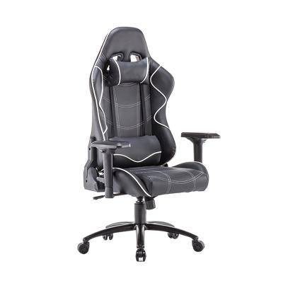 China Long Spinning Game Chairs Gaming Chairs Leather Upholstered Gaming Chairs With Casters for sale