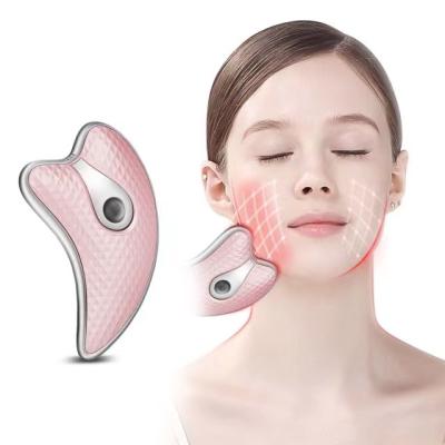 China Electric Neck Wrinkle Remover Gua Sha Instrument LED Light Vibration Lifting Lifting Massager Board Neck Eye Body Massager Passionate Facial Massager for sale