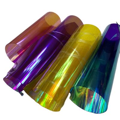 China New Arrivals Laser Clear Waterproof Faux PVC Leather Fabric For Purse Bag Shoes for sale