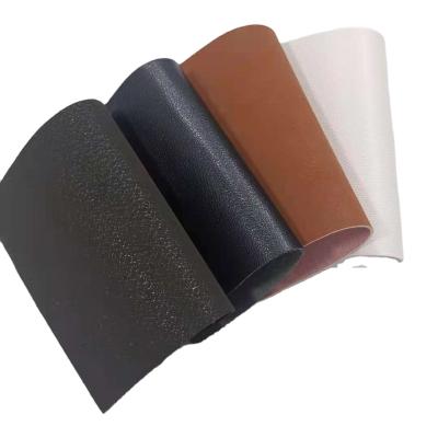 China PVC Waterproof Thick Faux Leather Fabric With Suede Backing Synthetic Leather Roll For Shoes Sandals Upper Making for sale