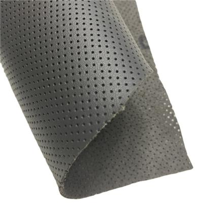 China Waterproof New Arrivals Ready To Ship Perforated Nappa Faux Leather Car Microfiber Synthetic Leather For Automotive Upholstery for sale