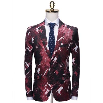 China New Anti-wrinkle autumn winter men's suit leisure large size men's long-sleeved suit for sale