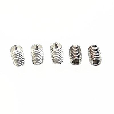 China HEX DIN914 Stainless Steel Worm Screws, Pointed Top Thread, Machine Meter Screws, Headless, Hexagonset Screws with Taper Point M4*8 for sale