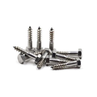 China HEX DIN571 304 M6 Stainless Steel Hex Self Tapping Screw External Wood Screw Bolt * Car Screw 30 * 35 * 40 * 50 * 60 for sale