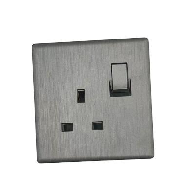 China China Middle East Brass Lamp Switch Type 86 13A Switched Socket With Double Pole 250v Wall Switches US Standard for sale