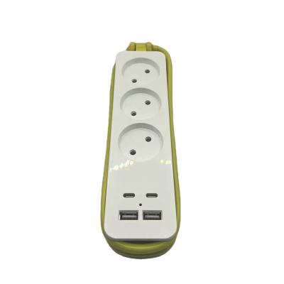 China 3 Outlet General Extension Socket Manufacturer OEM Appliances EU Standard Power Strip Socket With USB Disk Socket Panel for sale