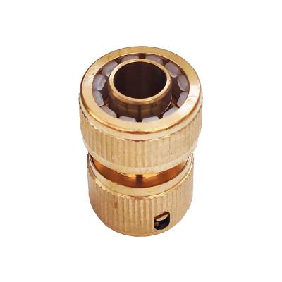 China 15/20MM Connector Car Wash Water Pipe Joint Garden Hose Transformation Fittings Water Gun Coupling Copper Quick Reduction for sale