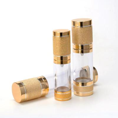 China BEAUTY PACKAGING 10ml 15ml 30ml 50ml 100ml Gold Aluminum Airless Pump Bottle Airless Spray Bottle For Hair Oil for sale