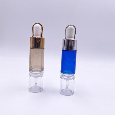 China Unique Personal Care 15ml Essential Oil Clear Amber Bottle With Dropper for sale