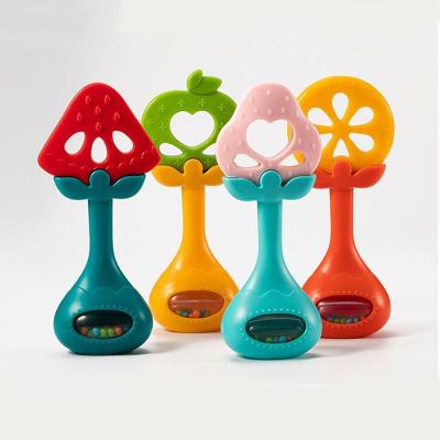 China Toy Newborn Baby Rattles Doll Toy Soft Rattle Molar Teether Bell Music Learning Education for sale