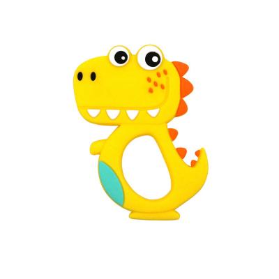 China Colorful Animal Teether Non-Toxic Hot Selling Silicone Crocodile Baby Teether Eco-Friendly Baby Silicone Teether BPA Free for sale