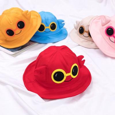 China Soft Fisherman Toddler Summer Cotton Glass Cap Baby Boy Girls Bucket Hat Children Panama Hat Kids Beach Cap Fashion Outdoor Baby for sale