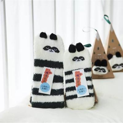 China Wholesale Cute Snowman Panda Chrimtas Socks Women Coral Cartoon Animals Pig Reindeer Rabbit Chicken QUICK DRY Mow Socks For Boy for sale