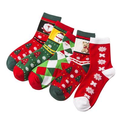 China Wholesale New Arrival QUICK DRY In Bags High Quality Christmas Theme Pine Snowflakes Santa Claus Reindeer Beer Socks for sale