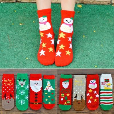 China Wholesale QUICK DRY Santa Clause Cotton Cute Funny Animal Snowman Women Christmas Socks Deer Knocks Novelty Female Sock for sale