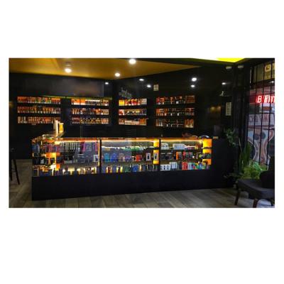 China Retail shop Smoke Shop Display Interior Design Cigar Display Showcase Tobacco Case Display Racks Cabinet For Retail Shops for sale