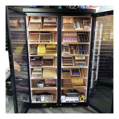 China Retail shop Store Tobacco Display Shelves Stand Furniture Showcases With Led Light Cigarettes Tobacco Display Cases For Smoke Shop for sale