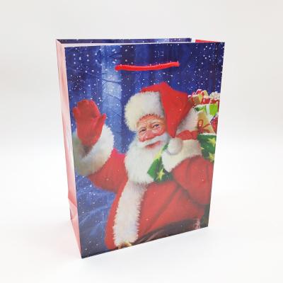 China Wholesale Recyclable Cheap Small Paper Bag Christmas Design Printing Gift Packaging Jewelry Bag for sale