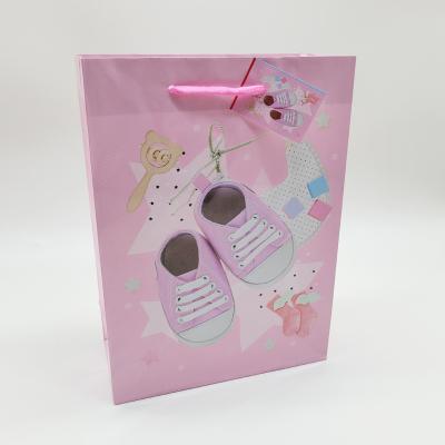 China Wholesale Recyclable Cheap Fancy Gift Bag Baby Boy Girl Paper Bag Small S Bag for sale