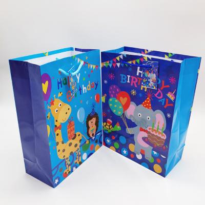 China Recyclable Wholesale Cheap Fancy Shopping Paper Bag S Printing Small Gift Bag Happy Birthday Packaging Bag for sale