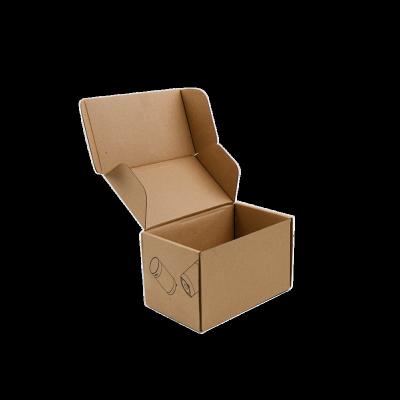 China Factory Wholesale Custom Kraft Brown Kraft Box Packaging Paper Low Electricity Recyclable Clothing Boxes Folding Box Crafts Shipping Package for sale