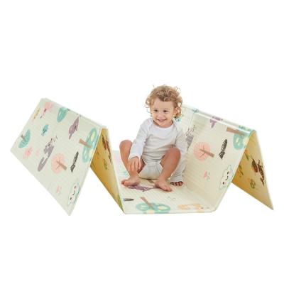 China Toy Crawling Mat Baby Play Mat Design Foldable Safe Thicker Foam Educational Floor Baby Reversible Double Sides Soft Waterproof Game Toy Unisex for sale