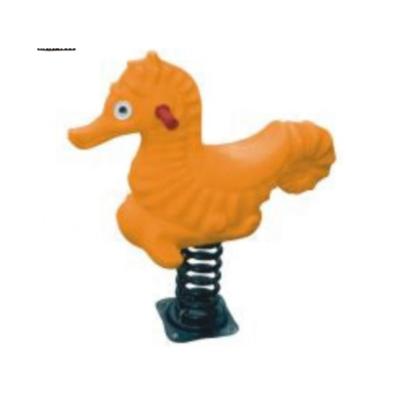 China Ride On Spring Rider Orange Cartoon Rocking Horse Toy Spring Rider Hot Selling Good Quality for sale