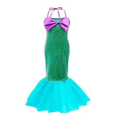 China Kids Mermaid Tail Halloween Costume Christmas Party Fancy Girl-Mermaid-Tail Cosplay Regular Dress Kids Clothes For Girl for sale