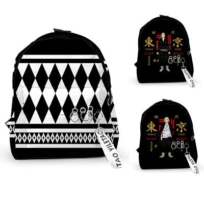 China Anime Tokyo Avengers School Bag Manjiro Draken Cosplay School Bag Large Capacity Common Use Whosale Adults Children School Bag for sale