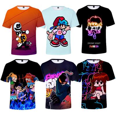 China Kids Cloth Funkin Breathable 3D Anime Friday Night Printed T-shirt Summer Fashion Halloween Cosplay Costume New Birthday Gift For Boys for sale