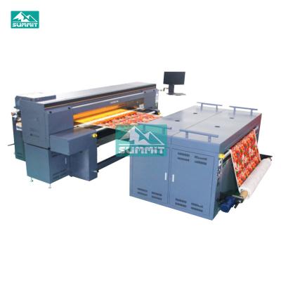 China direct print shops top inject printer for cotton print fabric printer with PE wire 8pcs i3200 printheads for sale