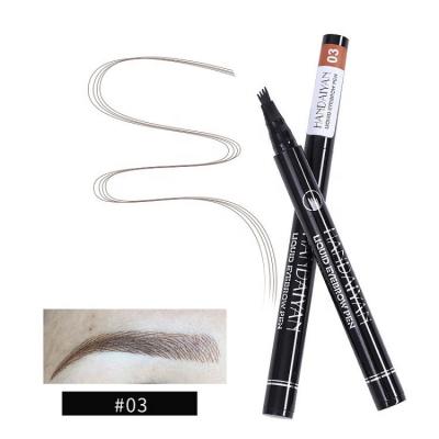 China Wholesale Waterproof Tattoo Liquid Pencil Eyebrow Microblading Tip Fork Makeup Waterproof Eyebrow Pencil for sale